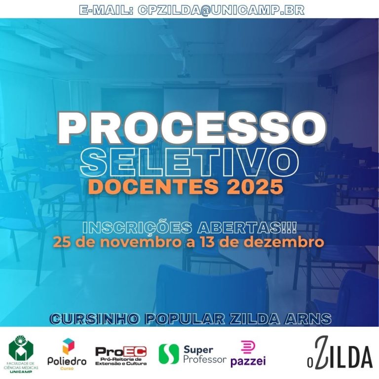 Cursinho Popular Zilda Arns abre novas vagas para docentes