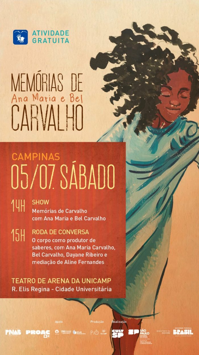 “Memórias de Carvalho” Chega à Unicamp com Espetáculo Gratuito e Roda de Conversa